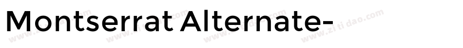 Montserrat Alternate字体转换